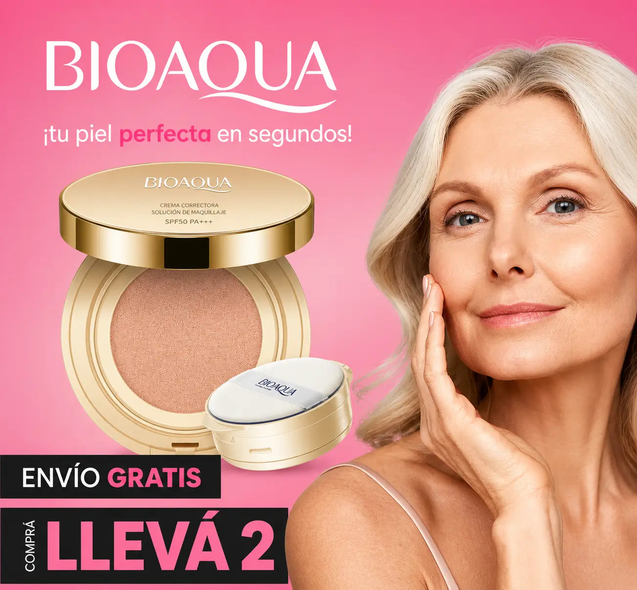 Bioaqua Base Profesional — Comprá 1 y llevate 2 + REGALO 🎁