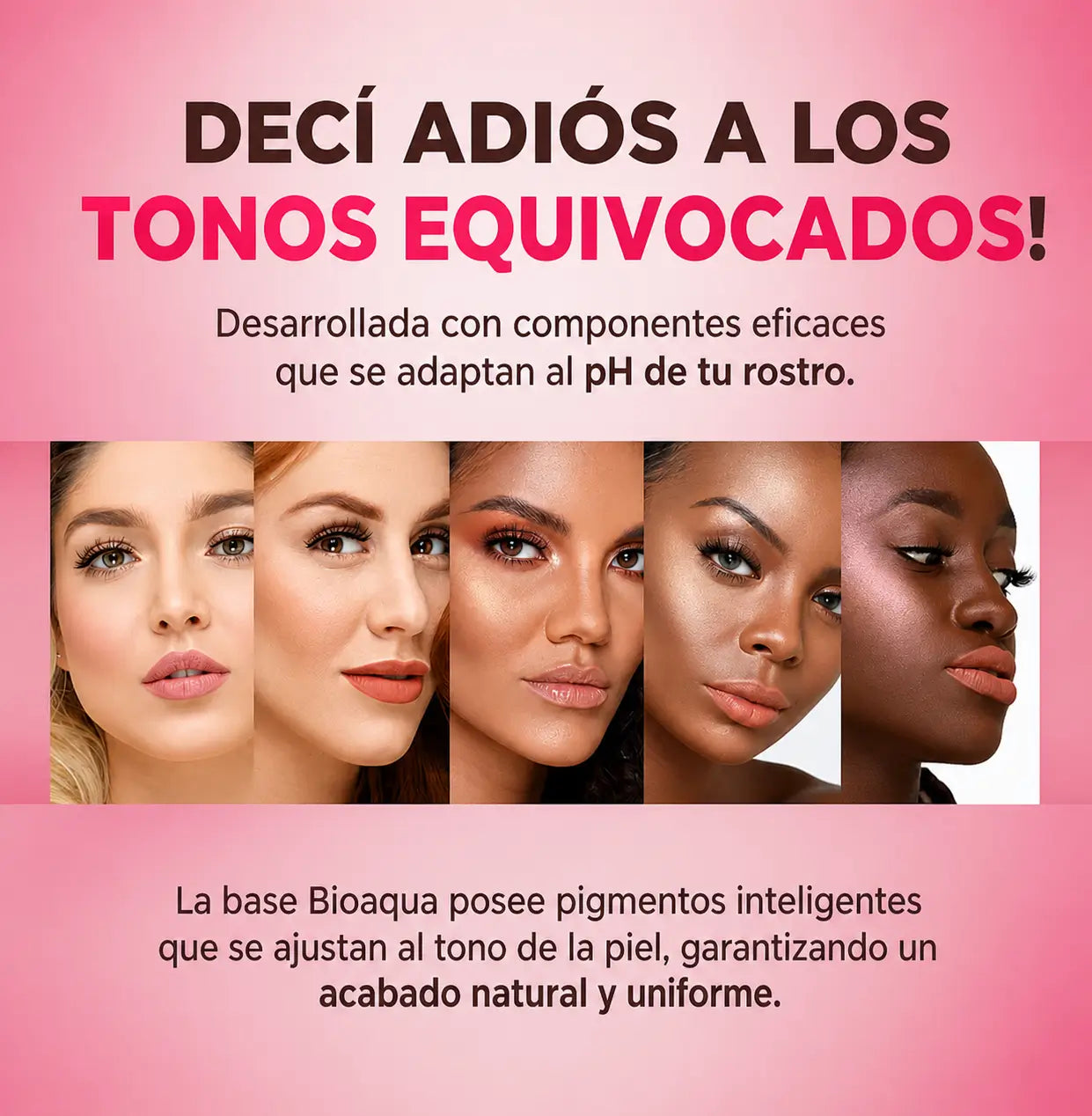 Bioaqua Base Profesional — Comprá 1 y llevate 2 + REGALO 🎁